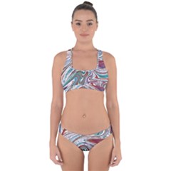 Abstract Background Ornamental Cross Back Hipster Bikini Set by Vaneshop