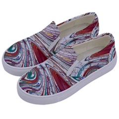 Abstract Background Ornamental Kids  Canvas Slip Ons by Vaneshop