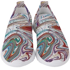 Abstract Background Ornamental Kids  Slip On Sneakers by Vaneshop