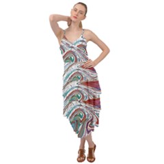 Abstract Background Ornamental Layered Bottom Dress by Vaneshop