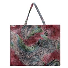 Design Pattern Scarf Gradient Zipper Large Tote Bag by Vaneshop