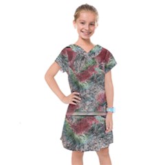 Design Pattern Scarf Gradient Kids  Drop Waist Dress by Vaneshop