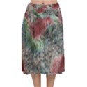 Design Pattern Scarf Gradient Velvet Flared Midi Skirt View1