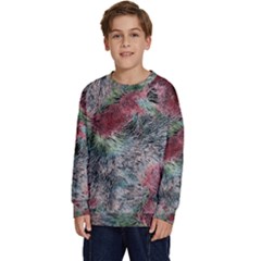 Design Pattern Scarf Gradient Kids  Long Sleeve Jersey