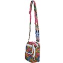 Flower Bloom Embossed Pattern Shoulder Strap Belt Bag View2