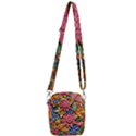 Flower Bloom Embossed Pattern Shoulder Strap Belt Bag View3