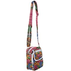 Flower Bloom Embossed Pattern Shoulder Strap Belt Bag by Vaneshop