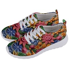 Flower Bloom Embossed Pattern Men s Lightweight Sports Shoes by Vaneshop