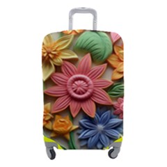 Flower Bloom Embossed Pattern Luggage Cover (small) by Vaneshop