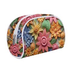 Flower Bloom Embossed Pattern Make Up Case (small) by Vaneshop