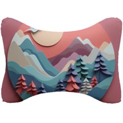 Paper Art Pastel Seat Head Rest Cushion by Vaneshop