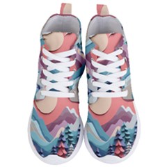 Paper Art Pastel Women s Lightweight High Top Sneakers by Vaneshop