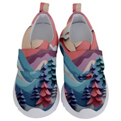 Paper Art Pastel Kids  Velcro No Lace Shoes by Vaneshop