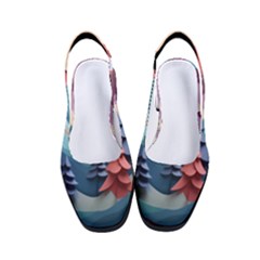 Paper Art Pastel Women s Classic Slingback Heels