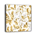 Flowers Gold Floral Mini Canvas 6  x 6  (Stretched) View1