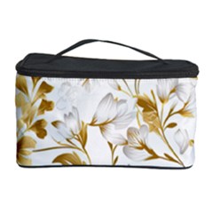 Flowers Gold Floral Cosmetic Storage Case by Vaneshop