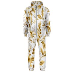 Flowers Gold Floral Hooded Jumpsuit (men) by Vaneshop