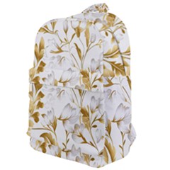 Flowers Gold Floral Classic Backpack by Vaneshop