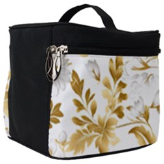 Flowers Gold Floral Make Up Travel Bag (big) by Vaneshop