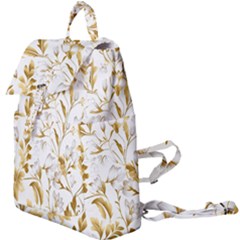 Flowers Gold Floral Buckle Everyday Backpack by Vaneshop