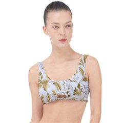 Flowers Gold Floral The Little Details Bikini Top by Vaneshop