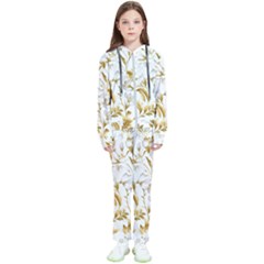 Flowers Gold Floral Kids  Tracksuit by Vaneshop