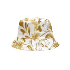 Flowers Gold Floral Bucket Hat (kids) by Vaneshop