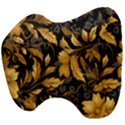 Flower Gold Floral Head Support Cushion View4