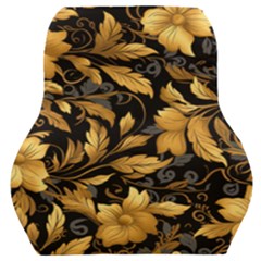 Flower Gold Floral Car Seat Back Cushion  by Vaneshop