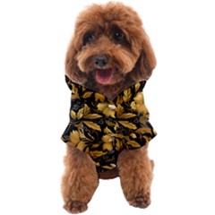 Flower Gold Floral Dog Coat by Vaneshop