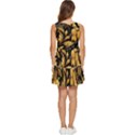 Flower Gold Floral Tiered Sleeveless Mini Dress View4