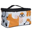 Seamless Pattern Of Cute Dog Puppy Cartoon Funny And Happy Cosmetic Storage Case View2