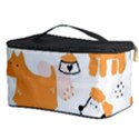 Seamless Pattern Of Cute Dog Puppy Cartoon Funny And Happy Cosmetic Storage Case View3