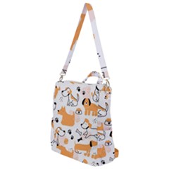 Seamless Pattern Of Cute Dog Puppy Cartoon Funny And Happy Crossbody Backpack by Wav3s