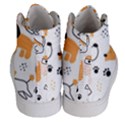 Seamless Pattern Of Cute Dog Puppy Cartoon Funny And Happy Men s Hi-Top Skate Sneakers View4