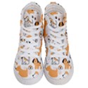 Seamless Pattern Of Cute Dog Puppy Cartoon Funny And Happy Women s Hi-Top Skate Sneakers View1