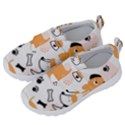 Seamless Pattern Of Cute Dog Puppy Cartoon Funny And Happy Kids  Velcro No Lace Shoes View2