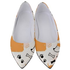 Seamless Pattern Of Cute Dog Puppy Cartoon Funny And Happy Women s Low Heels by Wav3s