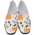 Seamless Pattern Of Cute Dog Puppy Cartoon Funny And Happy Women s Classic Loafer Heels View1