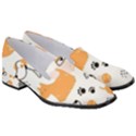 Seamless Pattern Of Cute Dog Puppy Cartoon Funny And Happy Women s Classic Loafer Heels View3