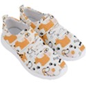 Seamless Pattern Of Cute Dog Puppy Cartoon Funny And Happy Men s Velcro Strap Shoes View3