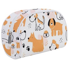 Seamless Pattern Of Cute Dog Puppy Cartoon Funny And Happy Make Up Case (medium) by Wav3s