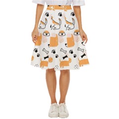 Seamless Pattern Of Cute Dog Puppy Cartoon Funny And Happy Classic Short Skirt by Wav3s