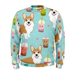 Welsh Corgi Boba Tea Bubble Cute Kawaii Dog Breed Men s Sweatshirt by Wav3s