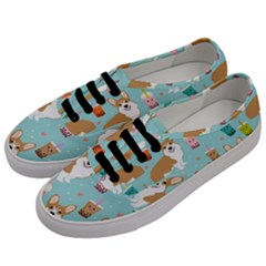 Welsh Corgi Boba Tea Bubble Cute Kawaii Dog Breed Men s Classic Low Top Sneakers by Wav3s