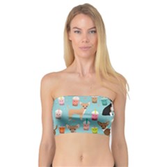 Chihuahua Bubble Kawaii Boba Tea Cute Dog Bandeau Top by Wav3s