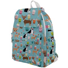 Chihuahua Bubble Kawaii Boba Tea Cute Dog Top Flap Backpack by Wav3s