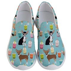 Chihuahua Bubble Kawaii Boba Tea Cute Dog Men s Lightweight Slip Ons by Wav3s