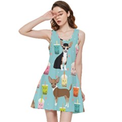 Chihuahua Bubble Kawaii Boba Tea Cute Dog Inside Out Racerback Dress by Wav3s