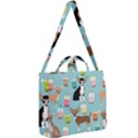 Chihuahua Bubble Kawaii Boba Tea Cute Dog Square Shoulder Tote Bag View2